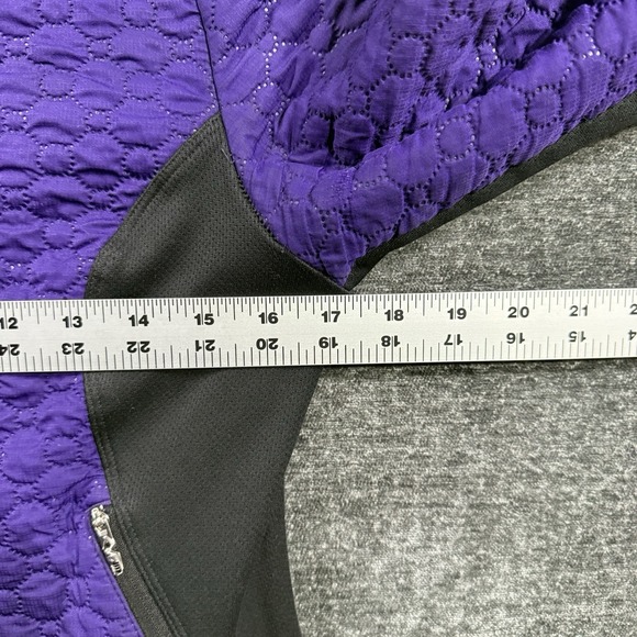 Pearl Izumi Cycling Jacket Women's Size Medium Quilted Purple & Black Full Zip - Picture 5 of 16